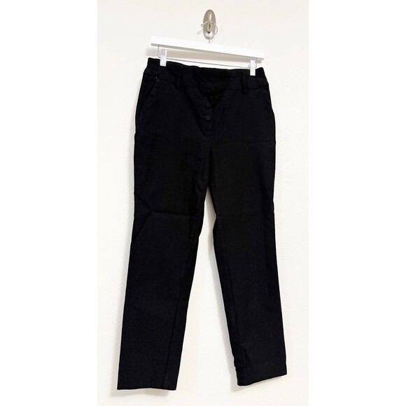 Jules & Leopold Sz M Black Pull On Pants Rayon Blend Stretch Style CHU25107 EUC - Picture 1 of 12